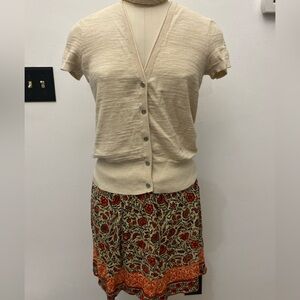 LOFT cream Knitted Women's Top